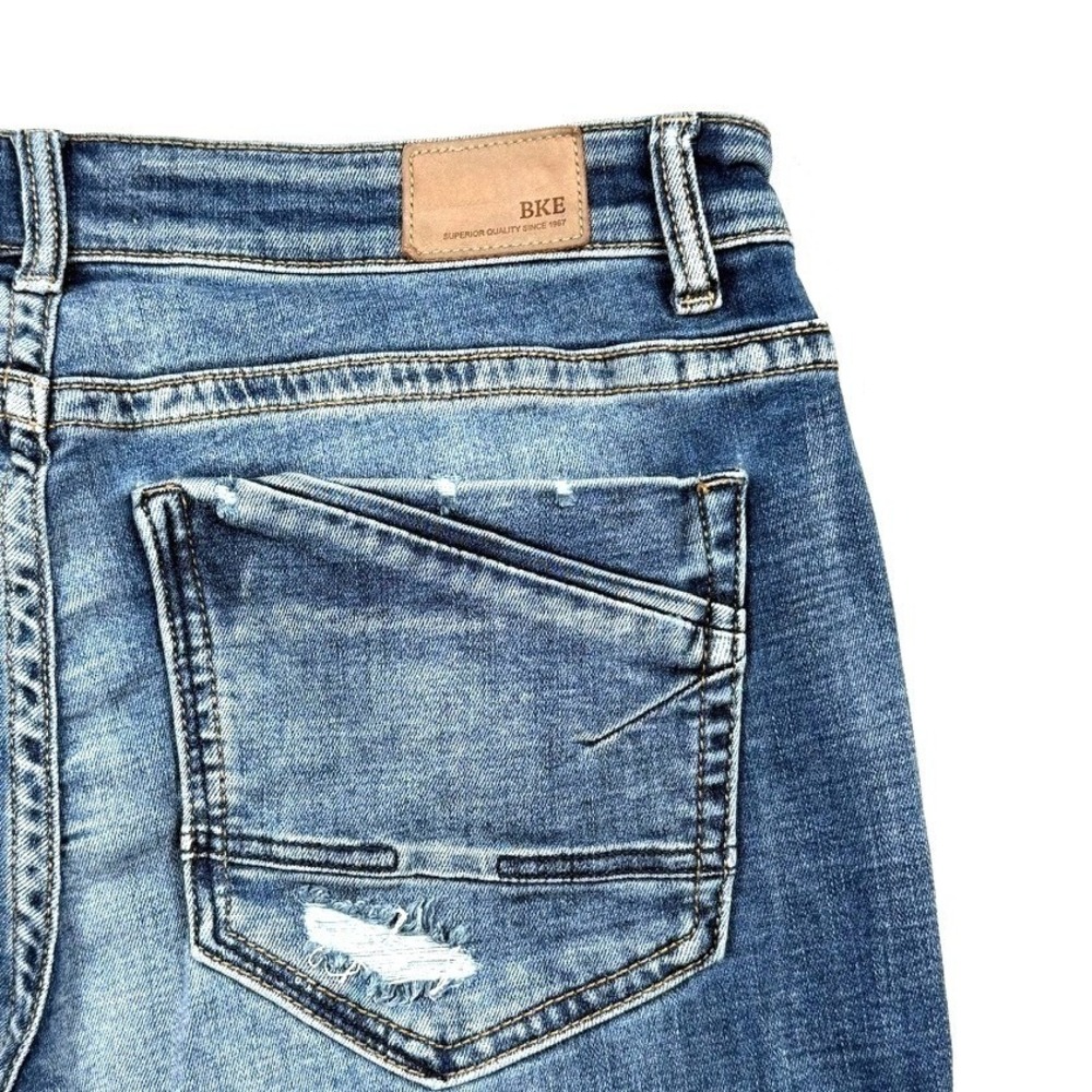 BKE Payton Mid Rise Bootcut Jeans Universal Fit Medium Wash Blue Womens 31x35.5